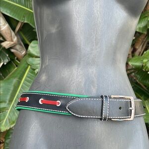 Brooks Brothers nautical leather belt